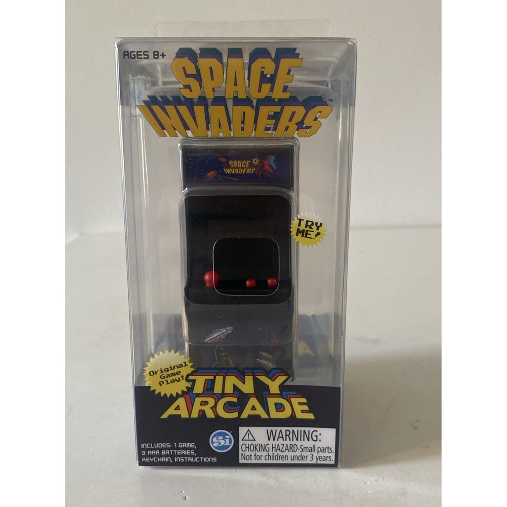 Space Invaders Tiny Arcade Game World's Smallest Miniature Keychain